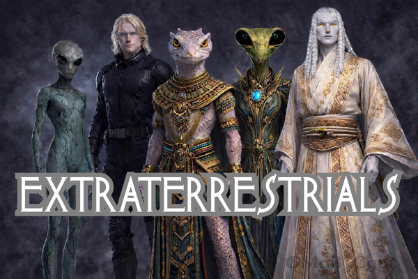 Alleged alien species pictured for an alien lore feature